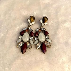 Multicolored statement earrings